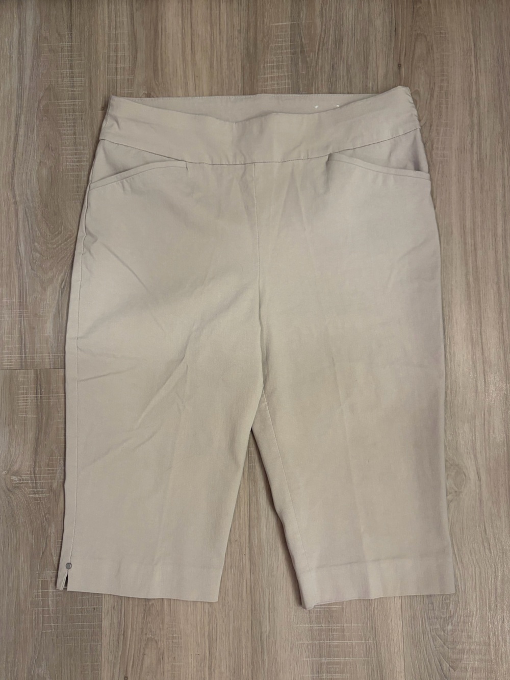 Chico's Cream Straight-Leg Chinos